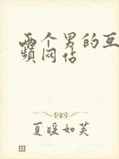 两个男的互操视频网站