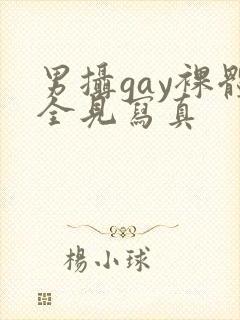 男摄gay裸体全见写真封面