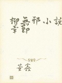 柳无邪小说最新章节
