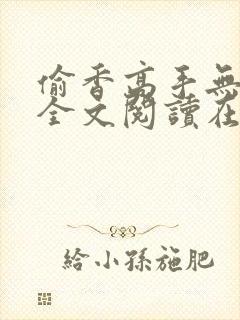 偷香高手无删减全文阅读在线