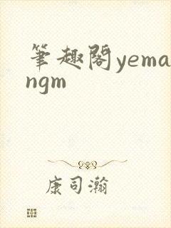 笔趣阁yemangm