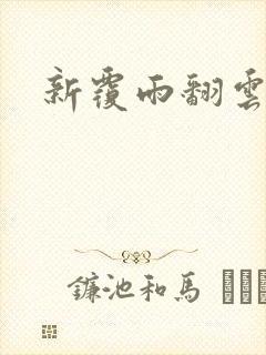 新覆雨翻云封面