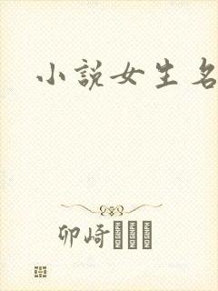 小说女生名字封面