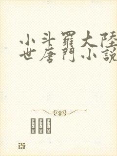 小斗罗大陆2绝世唐门小说封面