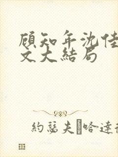 顾知年沈佳芮全文大结局封面