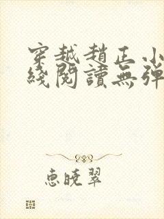 穿越赵正小说在线阅读无弹窗封面