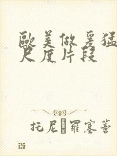 欧美做爰猛烈大尺度片段