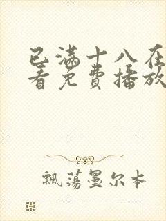 已满十八在线观看免费播放电视剧