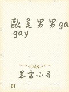 欧美男男gay gay