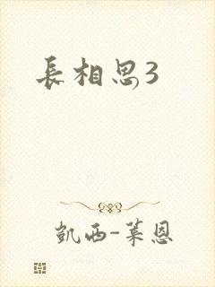 长相思3封面