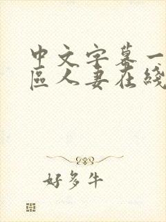 中文字幕一区二区人妻在线不卡