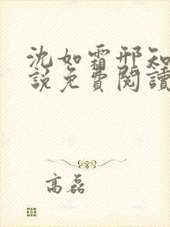 沈如霜邢知衍小说免费阅读