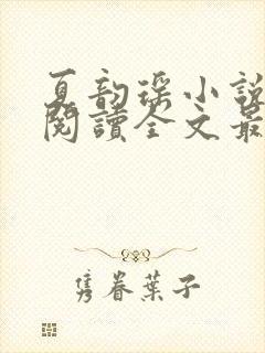 夏韵瑶小说免费阅读全文最新章节封面