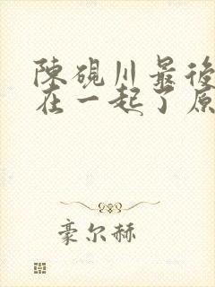 陈砚川最后和谁在一起了原著小说