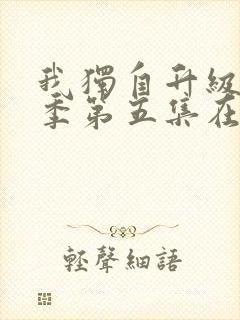 我独自升级第二季第五集在线观看