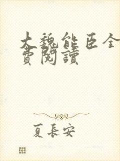 大魏能臣全文免费阅读