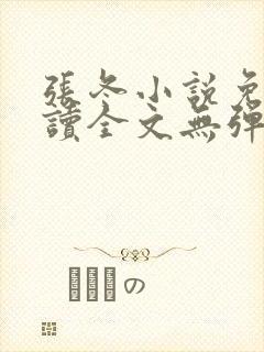 张冬小说免费阅读全文无弹窗封面