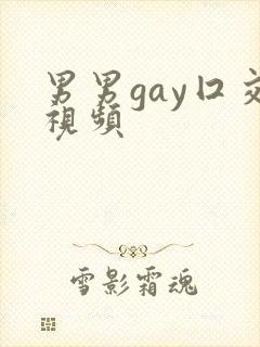 男男gay囗交视频