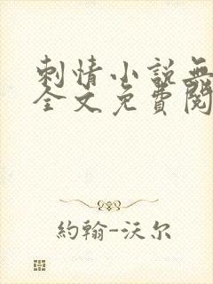 刺情小说无删减全文免费阅读