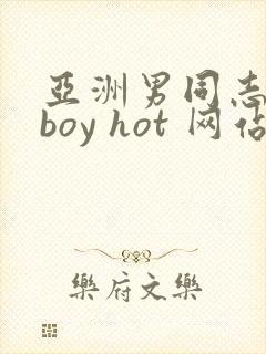 亚洲男同志18boy hot 网站