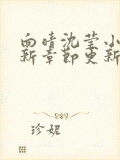 向晴沈莹小说最新章节更新