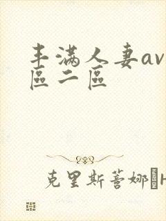 丰满人妻av一区二区