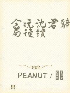 余晚沈君辞大结局后续