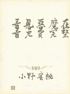 看见恶魔在线观看免费完整版