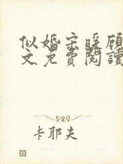 似婚宋暖顾时全文免费阅读笔趣阁封面