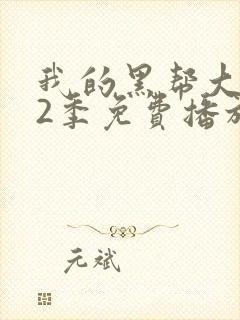 我的黑帮大佬第2季免费播放在线观看全集