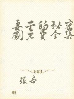 妻子的秘密电视剧免费全集封面