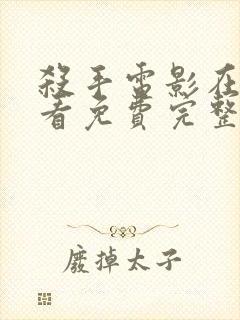 杀手电影在线观看免费完整版封面