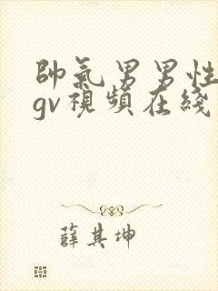 帅气男男性行为gv视频在线看