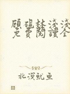 顾砚林浅浅小说免费阅读全文无弹窗封面