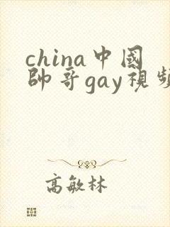 china中国帅哥gay视频封面