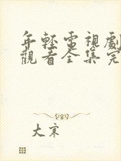 年轻电视剧免费观看全集完整版高清