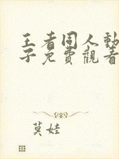 王者同人动画片子免费观看全集高清