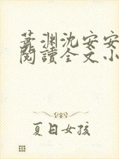 萧渊沈安安免费阅读全文小说