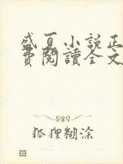 盛夏小说正版免费阅读全文无弹窗