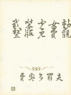 武装少女动漫完整版免费观看