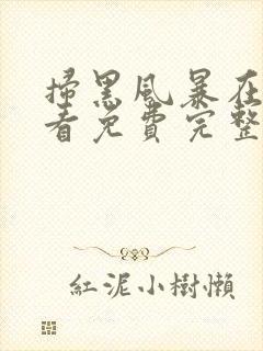 扫黑风暴在线观看免费完整版28集扫