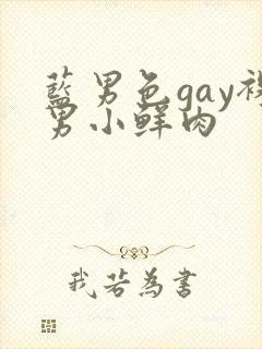 蓝男色gay裸男小鲜肉封面