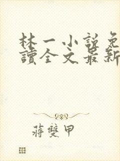 林一小说免费阅读全文最新章节