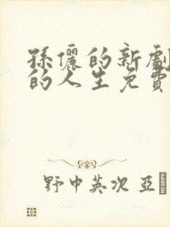 孙俪的新剧蛮好的人生免费观看全集