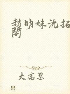 赵明姝沈拓笔趣阁