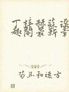 丁梓赫苏瑶馨笔趣阁最新章节