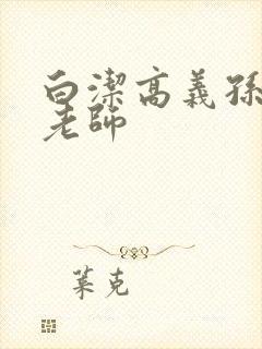 白洁高义孙倩李老师封面