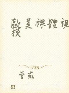 欧美裸体视频国模封面