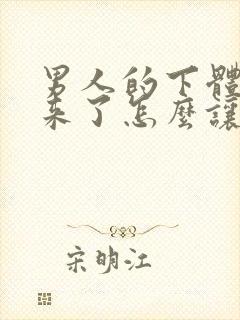 男人的下体硬起来了怎么让它快速下去