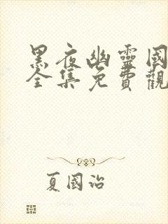 黑夜幽灵国语版全集免费观看